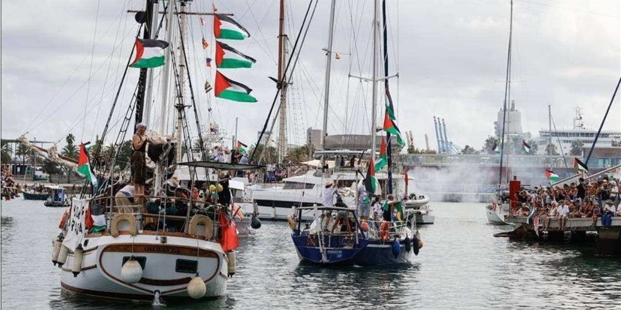 Saldırılar Sumud Filosunu durduramadı: ‘5-6 gün içerisinde Gazze’ye varmayı planlıyoruz’