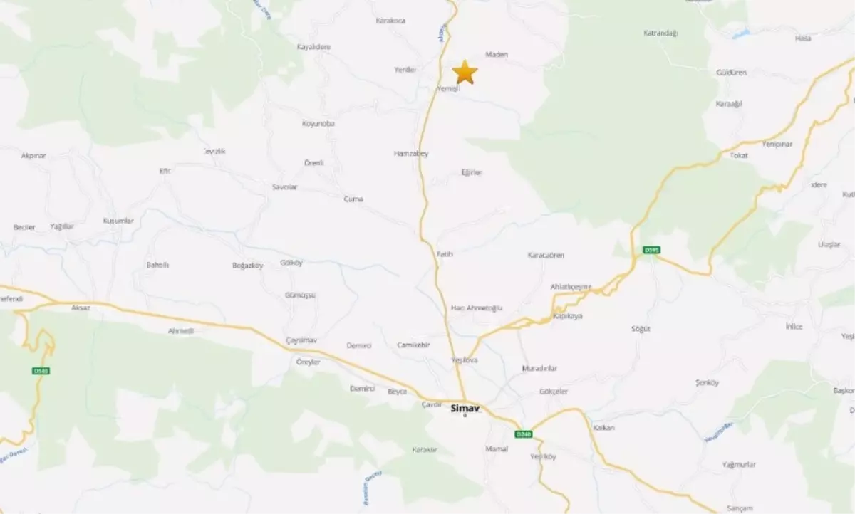 Simav’da 4.2 Büyüklüğünde Deprem